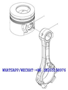 20 WEICHAI WP6G125E202 DHB06G0200 DIESEL ENGINE 13032154 Piston and connecting rod group A104-4110002122