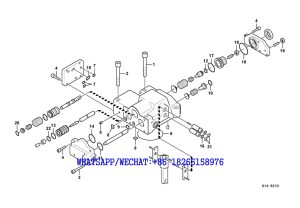 202 SDLG LG6225E HYDRAULIC EXCAVATOR Hydraulic pump regulator H14-6210