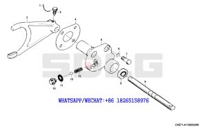 21 SDLG LG933 WHEEL LOADER WITH YUCHAI ENGINE (330101) Shift mechanism system C0571-4110000499