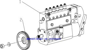 21 WEICHAI TD226B DIESEL ENGINE FUEL INJECT PUMP ASSEMBLY