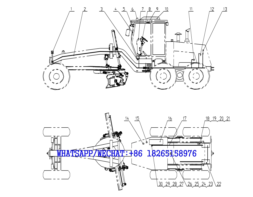 21 XCMG GR165,GR185,GR180,GR215 MOTOR GRADER PARTS CATALOG ELECTRICAL SYSTEM