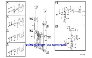 215 SDLG LG6225E HYDRAULIC EXCAVATOR Working hydraulic,boom cylinder H27-6210