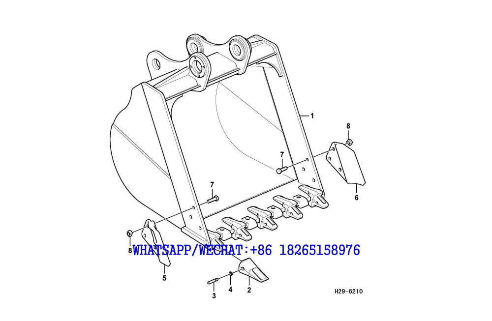 217 SDLG LG6225E HYDRAULIC EXCAVATOR Bucket H29-6210