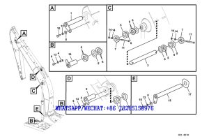 219 SDLG LG6225E HYDRAULIC EXCAVATOR Links to boom H31-3210