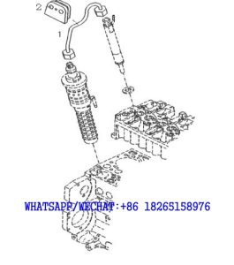 22 DACHAI DEUTZ BF6M1013 DIESEL ENGINE HIGH PRESSURE PIPE