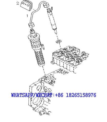 22 DACHAI DEUTZ BF6M1013 DIESEL ENGINE HIGH PRESSURE PIPE