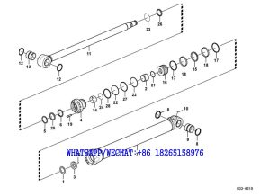 221 SDLG LG6225E HYDRAULIC EXCAVATOR Boom cylinder H33-6210