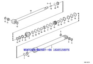 224 SDLG LG6225E HYDRAULIC EXCAVATOR Dipper arm cylinder H36-6210