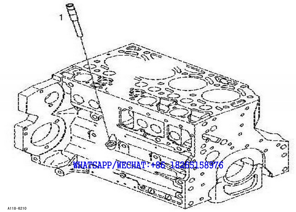 23 SDLG LG6225E HYDRAULIC EXCAVATOR Guide tube A118-6210