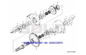 23 SDLG LG933 WHEEL LOADER WITH YUCHAI ENGINE (370804) Output shaft assembly C0585-4110000499