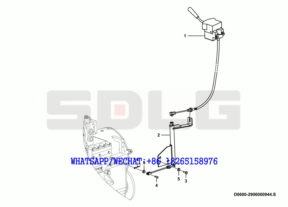 23 SDLG LG936 WHEEL LOADER Shift mechanism system D0600-2906000944