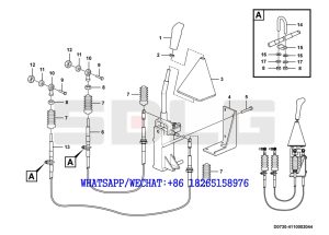 23 SDLG RS8140 ROAD ROLLER Gear selector control D0730-4110002044