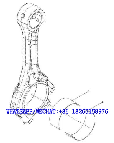 23 WEICHAI WP6G125E202 DHB06G0200 DIESEL ENGINE 13061012 Connecting rod bearing set A120-4110000846