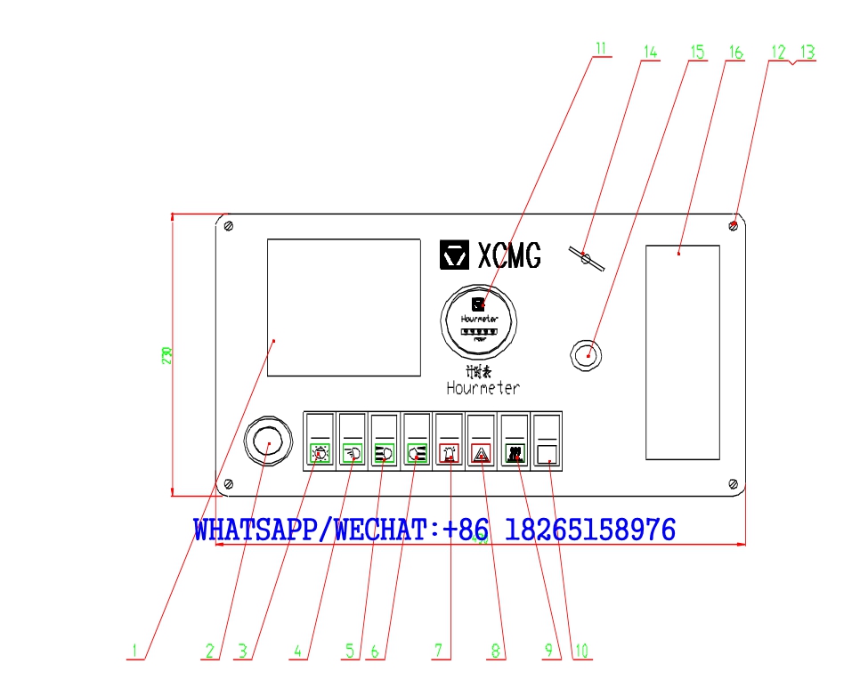 23 XCMG GR165,GR185,GR180,GR215 MOTOR GRADER PARTS CATALOG CONTROL BOX