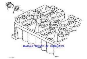 24 SDLG LG6225E HYDRAULIC EXCAVATOR Water temperature sensor blanking parts A117-6210