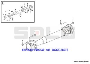 24 SDLG RS8140 ROAD ROLLER Drive shaft assembly E0900-2809000256