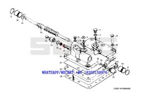 25 SDLG LG933 WHEEL LOADER WITH YUCHAI ENGINE (370804) Control valve C0587-4110000499