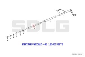 25 SDLG LG936 WHEEL LOADER (130501) Connecting rod mechanism D0630-4110000747