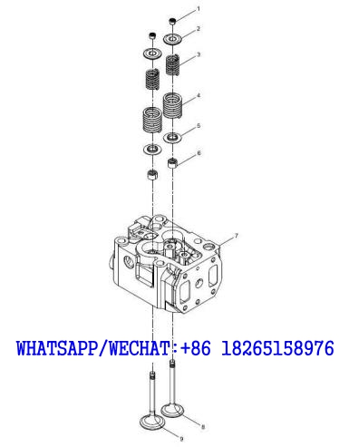 25 WEICHAI WP6G125E202 DHB06G0200 DIESEL ENGINE 13032055+001 Cylinder head subassembly A122-4110000846