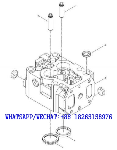 26 WEICHAI WP6G125E202 DHB06G0200 DIESEL ENGINE 113028585 Cylinder head group A123-4110000846