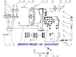 27 XCMG GR165,GR185,GR180,GR215 MOTOR GRADER PARTS CATALOG Transmission System -2