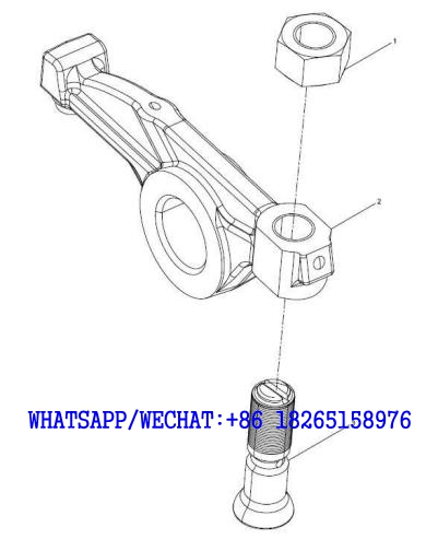 28 WEICHAI WP6G125E202 DHB06G0200 DIESEL ENGINE 13037827 Rocker arm subassembly A125-4110000846