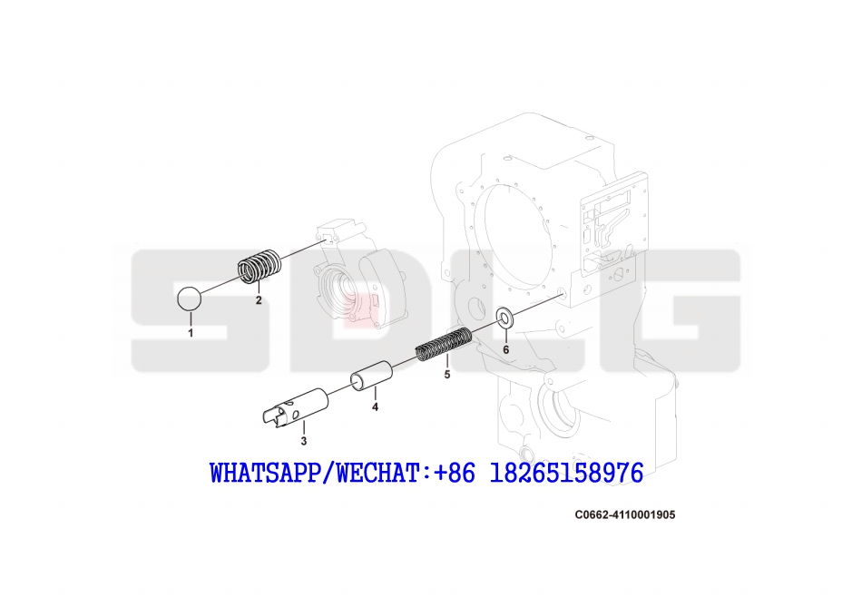 29 SDLG G9190 MOTOR GRADER 4644120 Control pressure valve C0662-4110001905