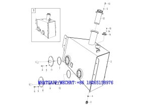 3 SDLG B877 BACKHOE LOADER PARTS CATALOG Fuel tank A2-2602000536