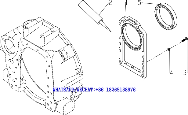 3 WEICHAI TD226B DIESEL ENGINE CRANKCASE ASSEMBLY -3