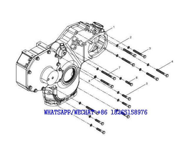 3 WEICHAI WP6G125E202 DHB06G0200 DIESEL ENGINE Timing gearbox group A103-4110001949