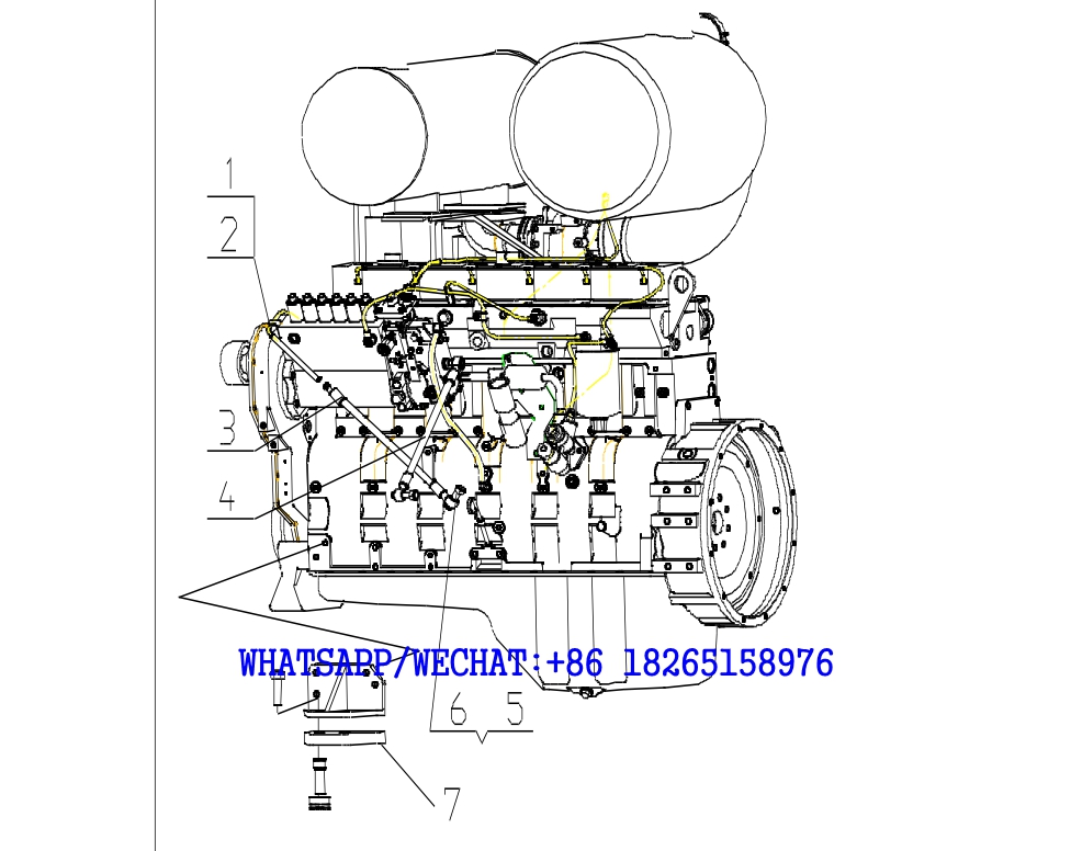 3 XCMG GR165、GR185、GR180、GR215 MOTOR GRADER PARTS Engine System -3