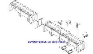 30 DACHAI DEUTZ BF6M1013 DIESEL ENGINE CHARGE AIR PIPE -1