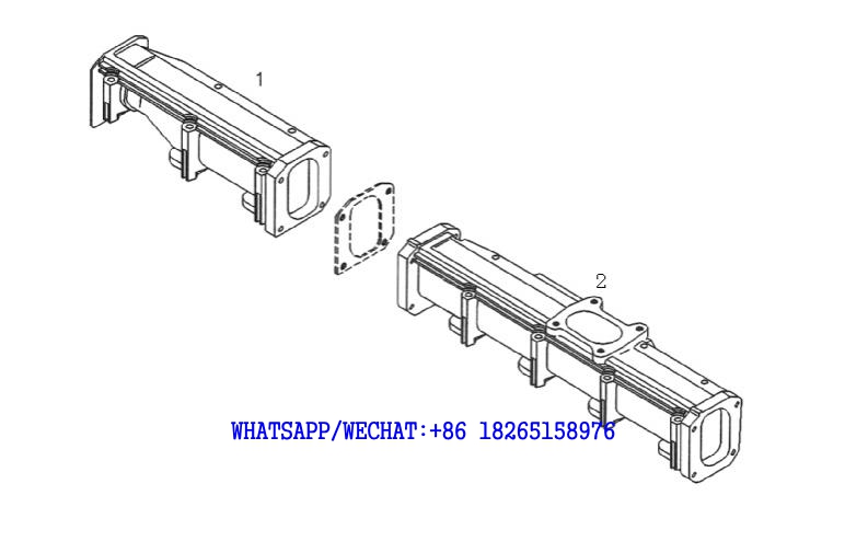 31 DACHAI DEUTZ BF6M1013 DIESEL ENGINE CHARGE AIR PIPE -2