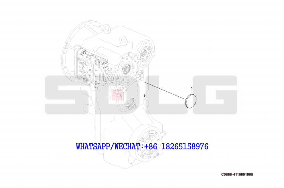 31 SDLG G9190 MOTOR GRADER 4644 137 Emergency steering pump C0666-4110001905