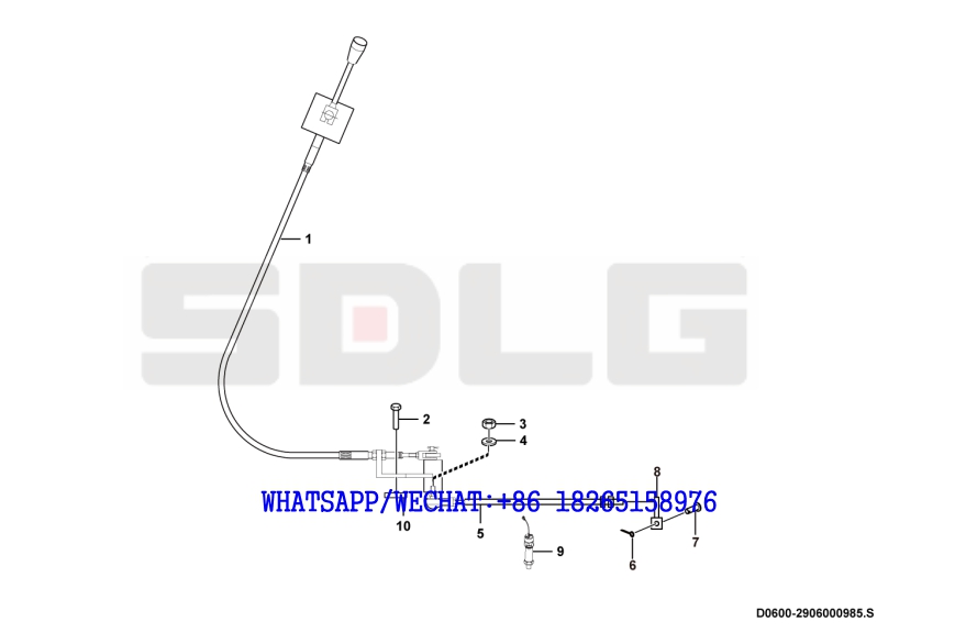 31 SDLG LG933 LG933L WHEEL LOADER WITH YUCHAI ENGINE Control mechanism D0600-2906000985