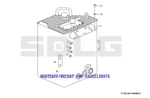 31 SDLG RS8140 ROAD ROLLER Hydraulic fluid tank assembly F1100-2811000688