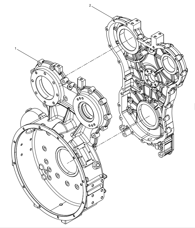 31 WEICHAI WP6 DHP06G0215 WP6G125E3 ENGINE PTO Subassembly