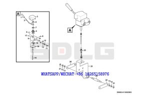 32 SDLG LG933 LG933L WHEEL LOADER WITH YUCHAI ENGINE (130501) Control mechanism D0600-4110002903