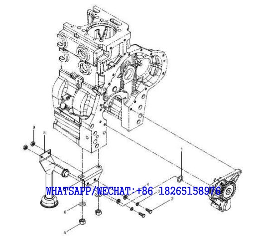 32 WEICHAI WP6G125E202 DHB06G0200 DIESEL ENGINE Oil inlet pipe assembly A118-4110001949