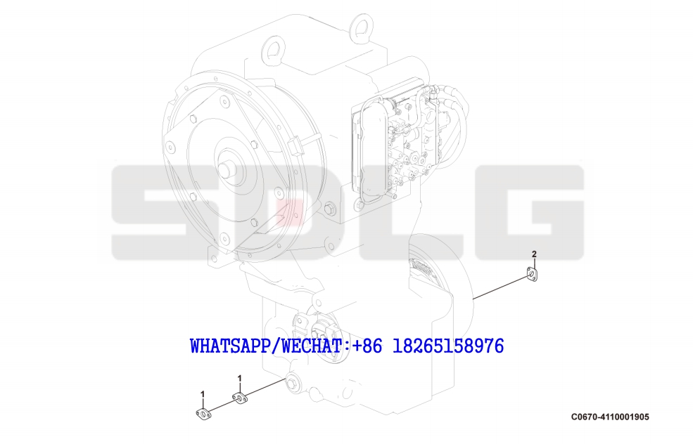 33 SDLG G9190 MOTOR GRADER 4644131 Oil pipe C0670-4110001905