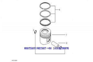 33 SDLG LG6225E HYDRAULIC EXCAVATOR Piston and piston ring group A15-6210