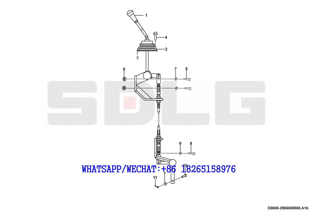 33 SDLG LG933 WHEEL LOADER WITH YUCHAI ENGINE Shift mechanism system D0600-2906000900