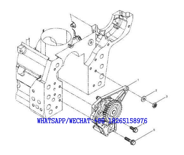 33 WEICHAI WP6G125E202 DHB06G0200 DIESEL ENGINE Oil pump A114-4110001949