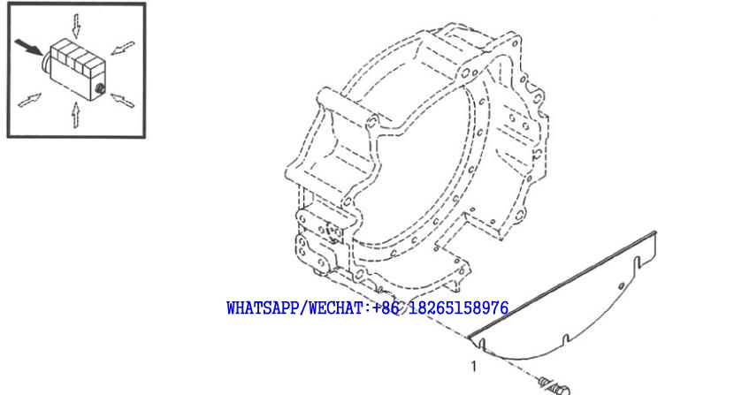 36 DACHAI DEUTZ BF6M1013 DIESEL ENGINE CONNECTION HOUSING -3