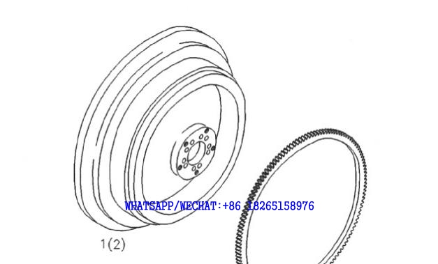 39 DACHAI DEUTZ BF6M1013 DIESEL ENGINE FLYWHEEL