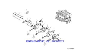 39 SDLG B877 BACKHOE LOADER PARTS CATALOG Control valve assembly F1-4120004994