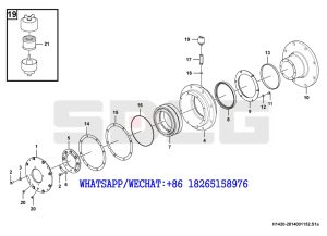 39 SDLG RS8140 ROAD ROLLER Bearing kit H1420-2814001152