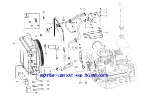 4 SDLG B877 BACKHOE LOADER PARTS CATALOG Engine cooling system A3-2603000397