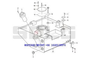 4 SDLG LG933 WHEEL LOADER WITH YUCHAI ENGINE Fuel tank A0201-2902001832