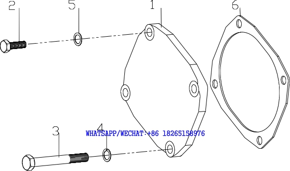 4 WEICHAI TD226B DIESEL ENGINE CRANKCASE ASSEMBLY -4